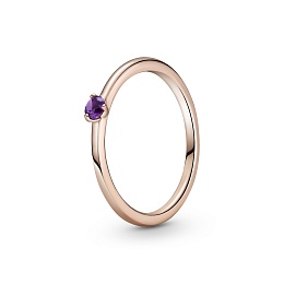 Pandora Rose ring with royal purple crystal /189259C06-56