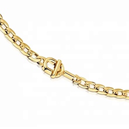 SILVER GOLD PLATED CHOKER 42CM